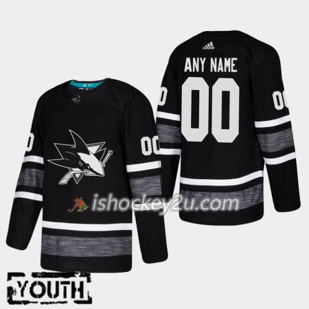 Børn NHL San Jose Sharks Trøje Tilpasset Sort 2019 All-Star Adidas Authentic